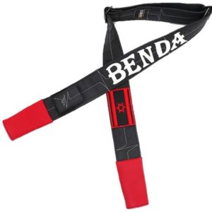 רצועת דמוי עור- שחור אדום דגם בנדה