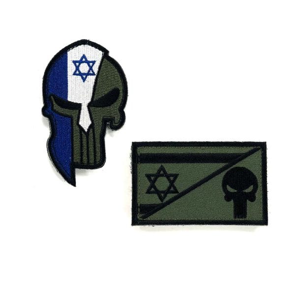 פאץ' דגל ישראל בשילוב גולגלת